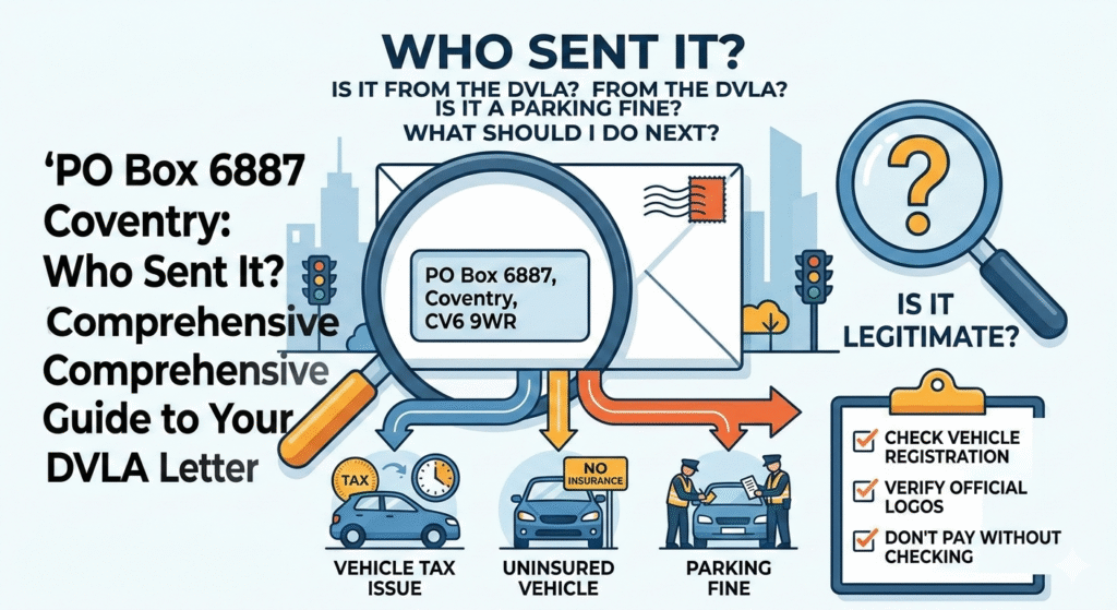 PO Box 6887 Coventry – Address Details, Sender Information, and What It Means
