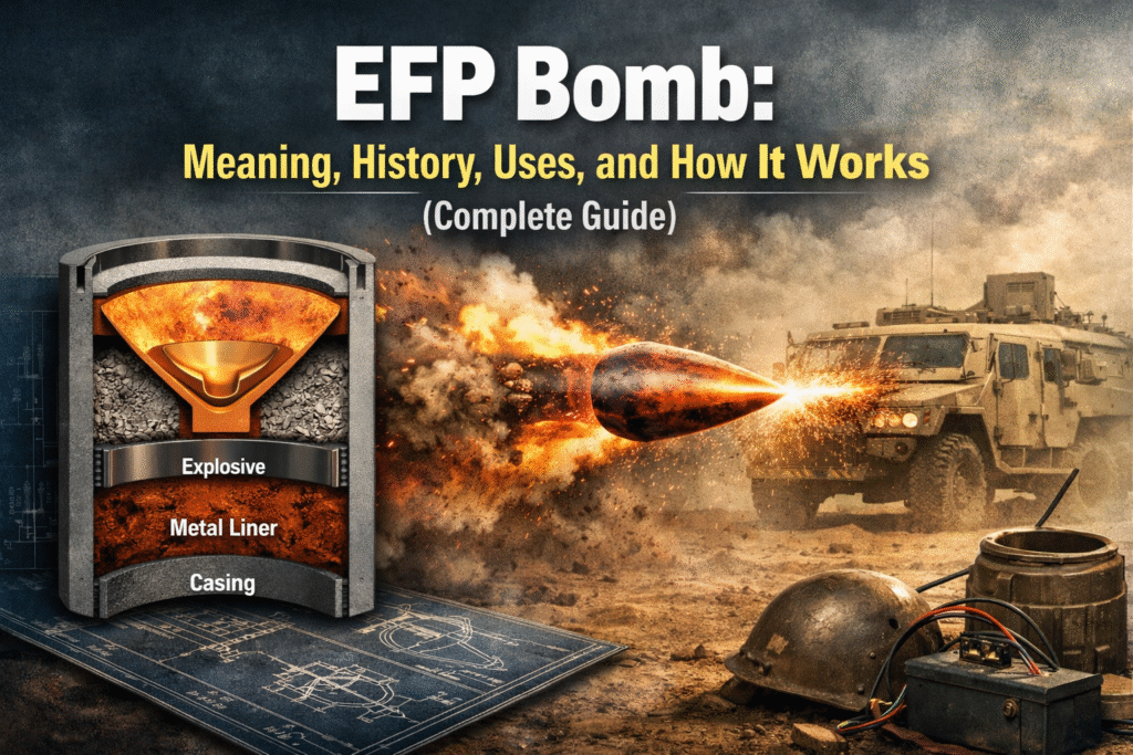 EFP Bomb: Meaning, History, Uses, and How It Works – Complete Guide EFP Bomb: Meaning, History, Uses, and How It Works – Complete Guide