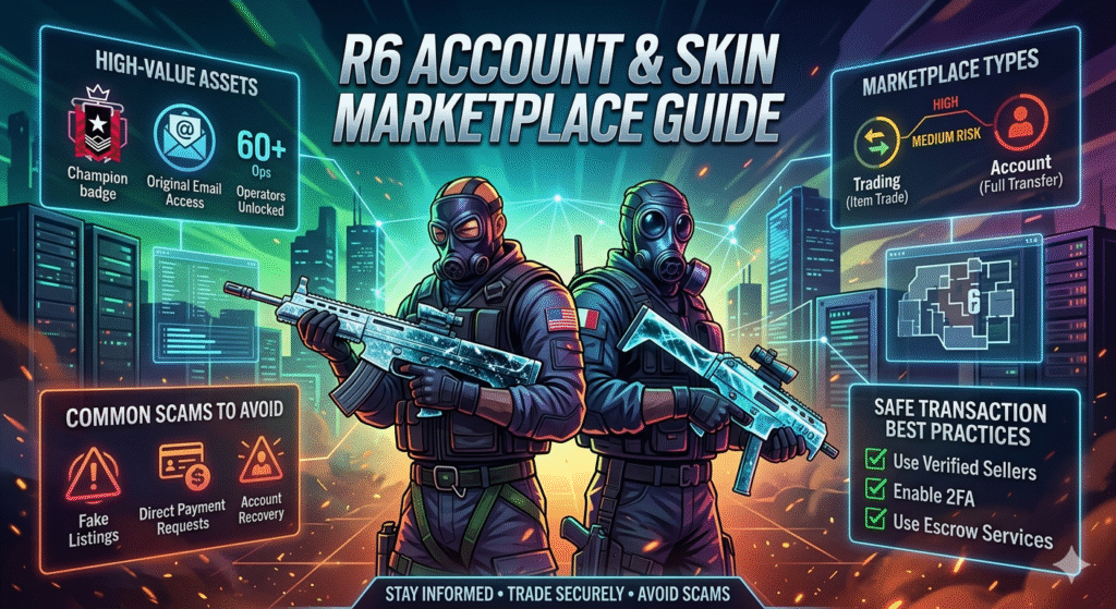 R6 Marketplace: Complete Guide to Buying and Selling Rainbow Six Siege Items, Accounts, and Skins Safely